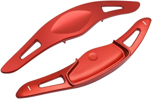 Vista 5 de Deportes Rojo Reemplazo para Hyundai Loniq Kona Veloster 19 Aleación de Aluminio Paleta CNC Billet Volante Cambio Remolques Extensión