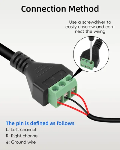 Vista 6 de GELRHONR Paquete de 2 cables convertidores XLR hembra a 3 pines sin soldadura de 11.8 in, para micrófono de estudio, altavoces, grabación en vivo