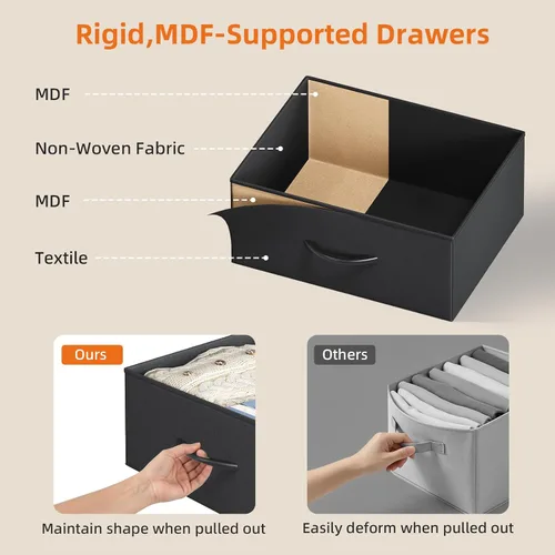 Vista 9 de Somdot Zapatero, organizador de zapatos de 3 niveles con 3 cajones, estante de almacenamiento de zapatos de metal para 6-9 pares de zapatos, Negro