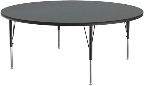 Vista 146 de Correll - Mesa rectangular de actividades para el aula de 24 x 36 pulgadas, altura ajustable (19-29 pulgadas), parte superior de nogal colonial