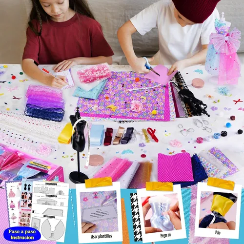 Vista 6 de Kits de diseño de moda para niñas con 6 maniquíes, más de 800 kits