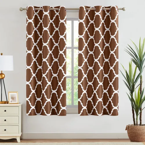 Vista 67 de Melodieux - Cortinas de bolsillo de moda marroquí para cocina, cafetería o baño, pequeñas ventanas