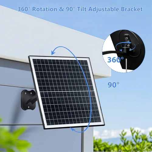 Vista 5 de Kit de ventilador solar de 20 W para gallineros, invernaderos