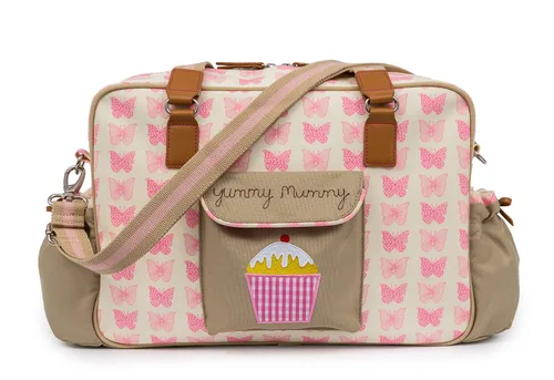 Vista 11 de Bolsa de pañales para bebé, mamá deliciosa, lazos azul marino