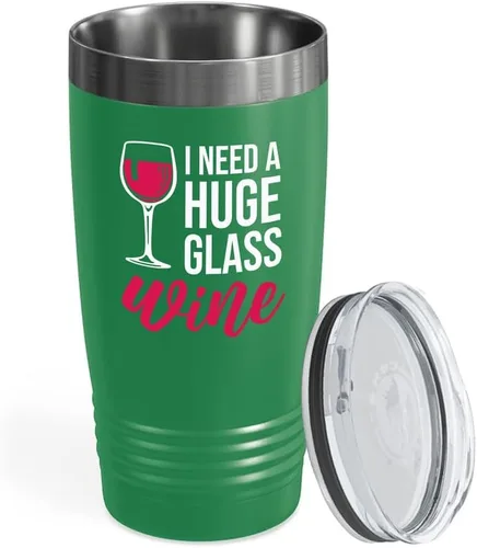 Vista 9 de Vaso vikingo edición negra para amantes del vino, 20 onzas, cualquier amigo del vino es un amigo del vino, cerveza casera y vino barman amantes