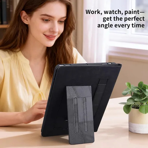 Vista 4 de Funda para Samsung Galaxy Tab A11 Plus/A9+ Plus de 11 pulgadas Negro