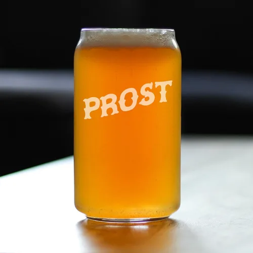 Vista 3 de Custom Prost - German Cheers - Divertidos vasos de cerveza personalizados - Decoración de fiesta temática de Alemania para hombres y mujeres - Taza