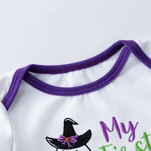 Vista 3 de Traje de falda mameluco de manga corta para niña