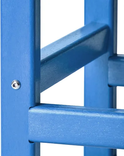 Vista 9 de WestinTrends Malibu - Mesa auxiliar cuadrada para exterior para silla Adirondack, azul pacífico Versatile Patio Accent Table Suitable for Indoor