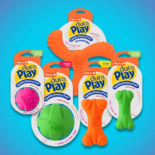 Vista 8 de Hartz DuraPlay - Juguetes perfumados para perros con aroma a tocino, tamaño pequeño (varios colores)