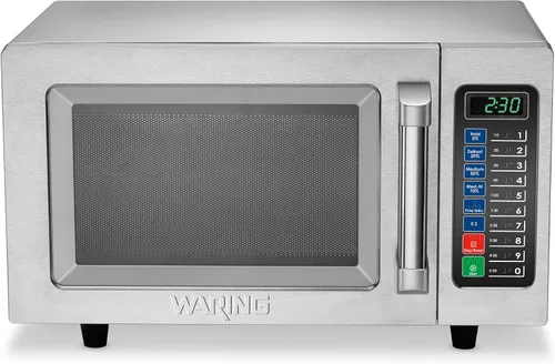 Vista 10 de Waring Horno Microondas Comercial WMO120 de Servicio Pesado, 1.2 Pies Cúbicos, 10 Ajustes de Memoria Programables, 5 Niveles de Potencia