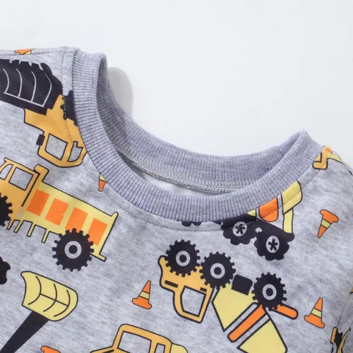Vista 4 de Popshion - Sudaderas de dinosaurios para niños, pulóveres deportivos de caricaturas de manga larga, tallas 1-7T