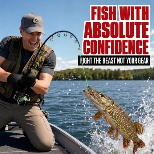 Vista 8 de Líderes de pesca con giros - Carpa - Lucio - Bagre - Muskie - Walleye - Bass - Caballa - Pargo