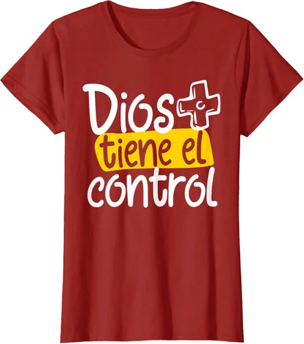 Vista 46 de Regalo Cristiano En Español Christian Spanish Dios Tiene Con Camiseta, Negro