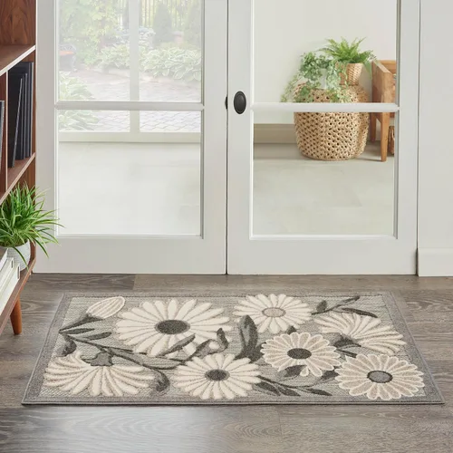 Vista 48 de Nourison Home Aloha - Alfombra beige de 2 pies 3 pulgadas x 12 pies, fácil de limpiar, no se desprende, para dormitorio, sala de estar, comedor