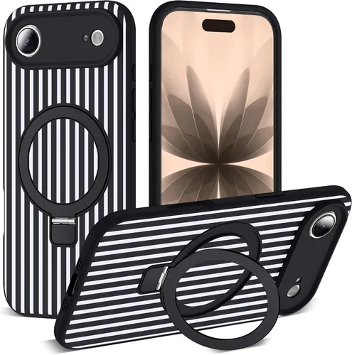 Vista 163 de SKYLMW Funda diseñada para iPhone 11 con soporte magnético invisible Compatible con Mag-Safe, a prueba de caídas de grado militar, a prueba