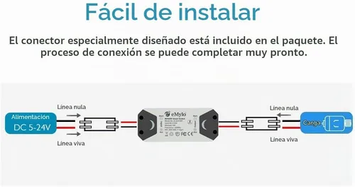 Vista 6 de eMylo Controlador de motor de interruptor RF inalámbrico Smart Switch Módulo de relé Interruptor de control remoto con receptor RF DC 12V 433Mhz