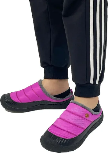 Vista 7 de Eagsouni - Pantuflas de casa para hombre con forro de piel para invierno
