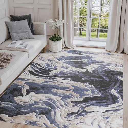 Vista 8 de NAAR PAYAS - Alfombra de área de 2 x 3 pies, diseño geométrico beige para sala de estar, dormitorio y comedor
