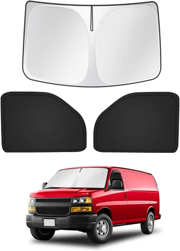 Vista 114 de Canvcle Parasol para parabrisas para Tesla modelo Y/3 2017-2025 2026 (compatible con modelos 2025 Y Juniper/2024 Modelo 3 Highland), parasol grueso