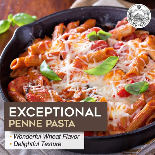 Vista 4 de Morelli Fideos de pasta Penne de trigo italiano orgánico - 17.6 oz