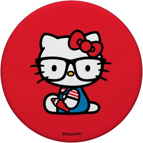 Vista 3 de Hello Kitty Nerd Glasses Classic - PopSockets - Soporte para teléfonos y tabletas