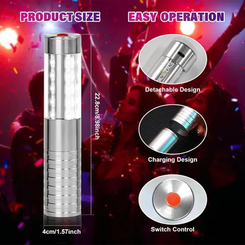 Vista 4 de 4 Piezas de Luces de Servicio de Botella, Luminaras Recargables para Botellas, Luminaras Reutilizables para Botellas, Luminaras de Botella