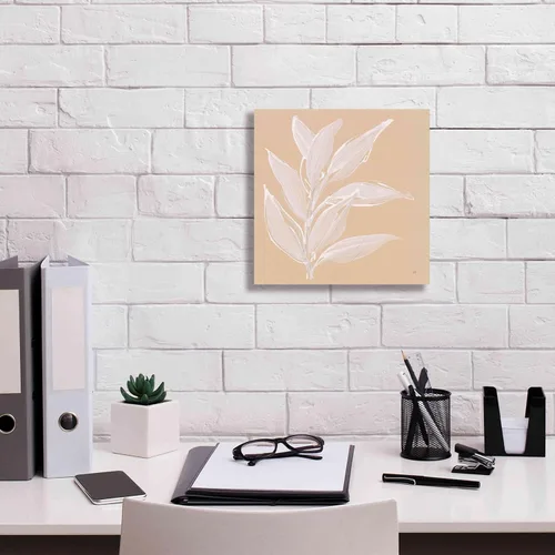 Vista 3 de Epic Graffiti 'Leaf Study II' por Chris Paschke, lienzo de arte de pared Giclée, 12 x 12 pulgadas