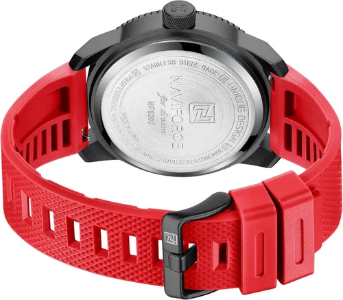 Vista 3 de NAVIFORCE Relojes deportivos impermeables para estudiantes, niños, hombres, reloj de banda de silicona con segunda mano