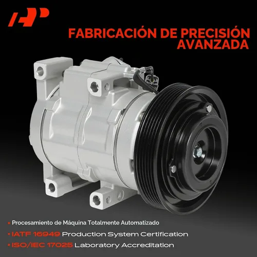 Vista 3 de Compresor de aire acondicionado A-Premium con embrague