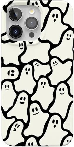 Vista 38 de Casely iPhone 14 Pro Case All Boo'd Up Purple Ghost Compatible with MagSafe Classic Ultra Thin Design
