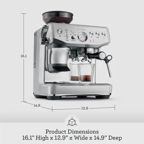 Vista 3 de Breville Barista Express Impress BES876BST, acero inoxidable negro