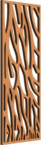 Vista 128 de 9 3/8"W x 24 3/8"H x 1/4"T Bristol Decorativos Paneles de Pared de Madera Calado, Cereza