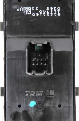 Vista 2 de GM Genuine Parts 92232160 Interruptor de ventana de puerta lateral del conductor delantero negro azabache