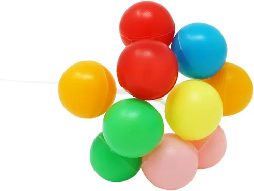 Vista 7 de Decoración y selección de globos arcoíris para tartas y cupcakes, 8 racimos por paquete, 7 pulgadas de largo