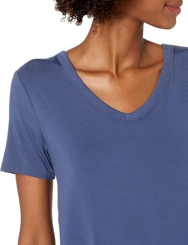 Vista 3 de Tienda Essentials Camiseta de manga corta con cuello en V para mujer (anteriormente Daily Ritual)