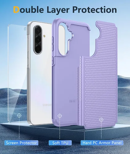 Vista 640 de FNTCASE Funda para iPhone 17 Pro: Fundas delgadas translúcidas de color azul claro compatibles con MagSafe, protección completa de la cámara