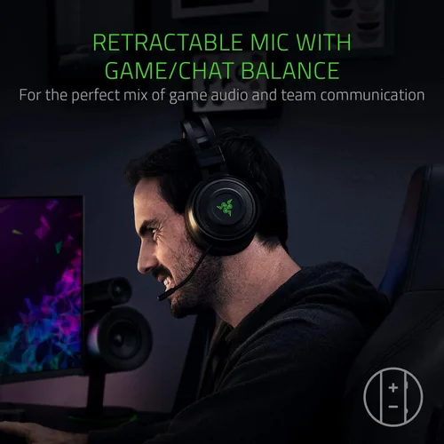 Vista 6 de Audífonos Razer Nari Essential inalámbricos, con sonido envolvente, para videojuegos