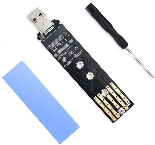 Vista 8 de ELUTENG Adaptador NVME a USB 3.1 Gen 2 a M.2 NVMe SSD Convertidor Adaptador 10Gbps PCIe basado M Key Disco Duro Lector Max 4TB Soporte UASP para SSD