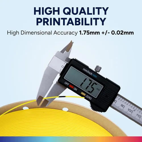 Vista 92 de OVERTURE - Filamento de ácido poliláctico (Easy PLA) para impresora 3D de 1.75 mm, bobina de cartón de 2.2 libras, precisión dimensional +/- 0.02