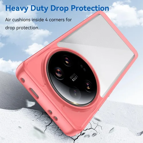Vista 7 de Funda transparente para Xiaomi 13 Ultra, funda Mi 13 Ultra 2304FPN6DC con protector de pantalla HD, a prueba de golpes de PC duro transparente +