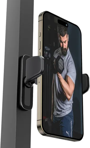 Vista 14 de APPS2Car [Paquete de 2] Soporte magnético para teléfono de gimnasio, ajustable en 360°, compatible con teléfonos inteligentes de 4.7 a 6.5 pulgadas