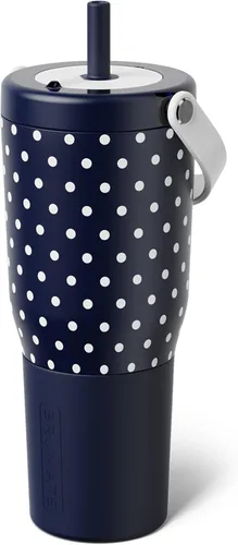 Vista 11 de BrüMate Resa - Vaso de viaje 100% a prueba de fugas de 25 onzas con asa y pajilla, popote SoftSip flexible, funda de silicona para mayor