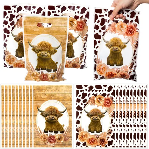 Vista 27 de Bolsa de Regalo para Primera Fiesta de Cumpleaños Oso 50Pcs Bolsas de Dulces y Regalos con Oso Marrón Dulces y Golosinas para Fiesta Temática Oso