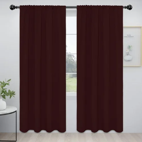 Vista 55 de Easy-Going - Cortinas opacas con bolsillo para varilla para dormitorio, cortinas de ventana para oscurecer la habitación para sala de estar