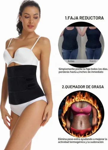 Vista 2 de HOPLYNN Corsé de Neopreno para Entrenamiento de Cintura con Sudoración, Moldeador Recortador, Cinturón para Mujeres Negro