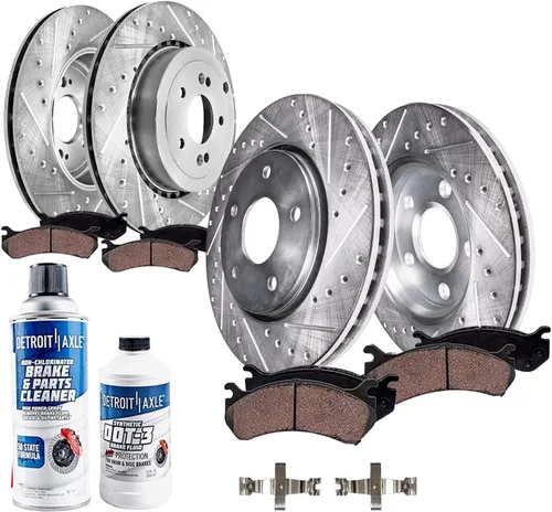 Vista 26 de Detroit Axle - Kit de freno delantero para Ford F-150 2010-2011, Ford Expedition Lincoln Navigator 2010-2021, repuesto de pastillas de freno