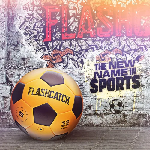Vista 4 de FlashCatch Balón de fútbol iluminado – brilla en la oscuridad – NO 5 – Regalos de equipo deportivo para niños y niñas de 8 a 15 años en adelante