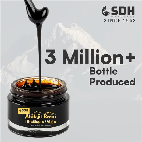Vista 9 de Resina Shilajit pura del Himalaya (500 mg) purificada con Triphala ayuda a apoyar la energía, la inmunidad y el enfoque tanto para hombres como
