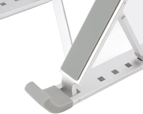 Vista 6 de Luqeeg Soporte para laptop para escritorio, soporte ergonómico ajustable de aluminio portátil para laptop, soporte plegable para computadora